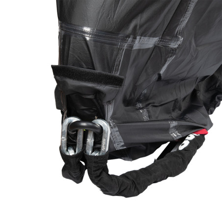 Housse de protection extérieur OXFORD Rainex noir/argent - moto / scooter - XL