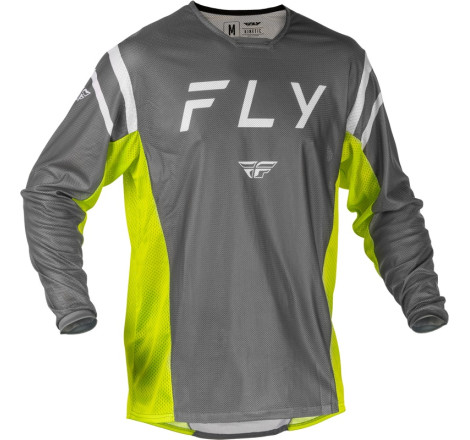 Maillot FLY RACING Kinetic Mesh Taille M - gris/jaune
