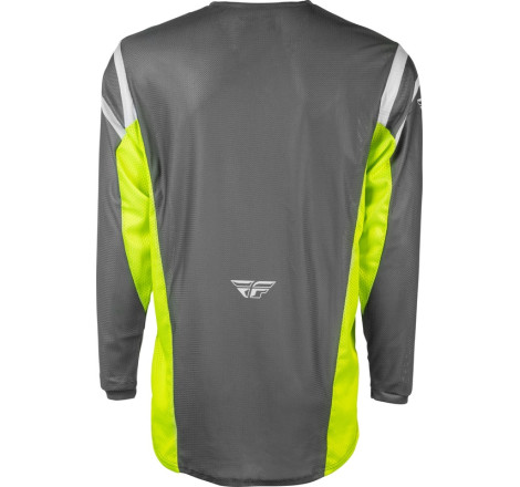 Maillot FLY RACING Kinetic Mesh Taille L - gris/jaune