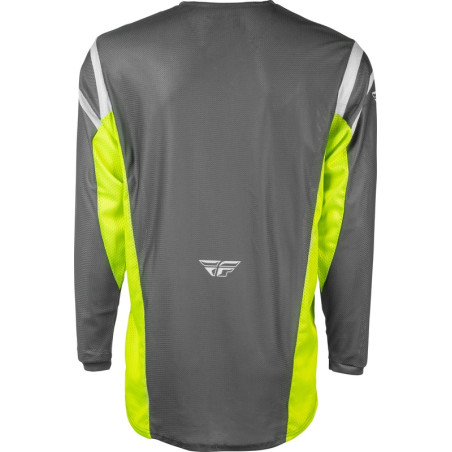 Maillot FLY RACING Kinetic Mesh Taille L - gris/jaune