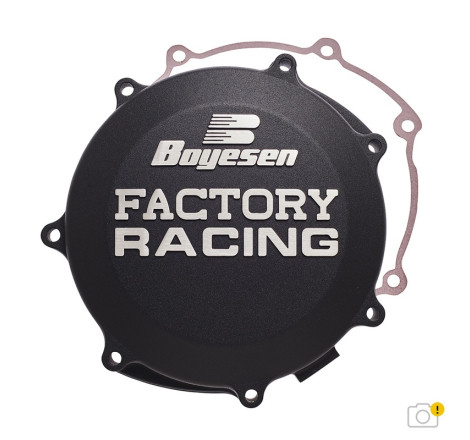 Couvercle de carter d'embrayage BOYESEN Factory Racing - noir