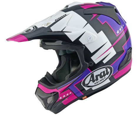 Casque ARAI MX-V EVO Battle Taille S - Violet