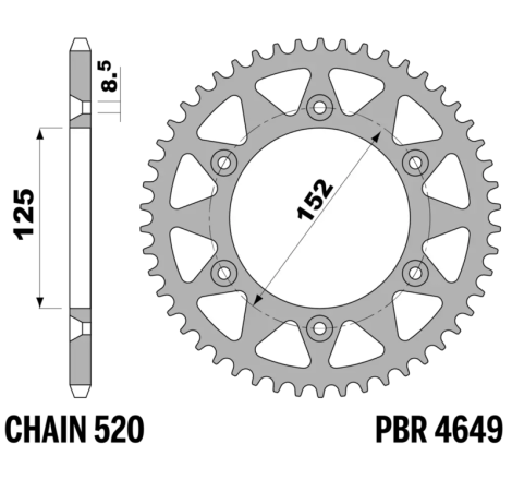 Couronne PBR acier standard - 520