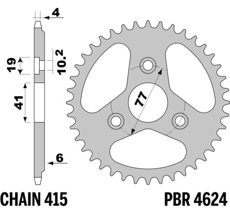 Couronne AFAM alu standard - 415