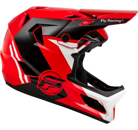 Casque enfant vélo FLY RACING Rayce - rouge/noir/blanc