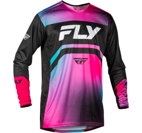 Maillot vélo FLY RACING Rayce - fuschia/noir/teal