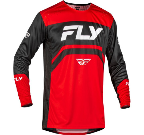 Maillot vélo FLY RACING Rayce - rouge/noir/blanc