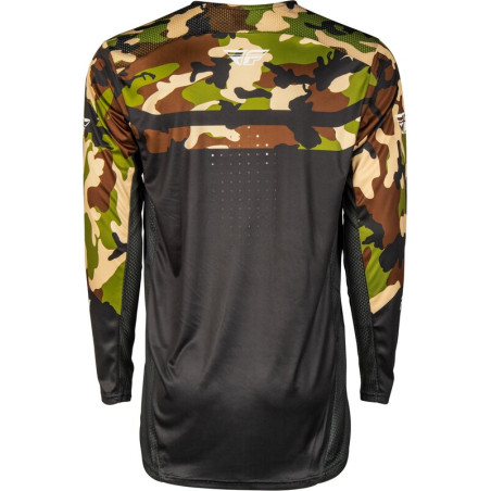 Maillot vélo enfant FLY RACING Rayce -  noir/camo