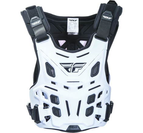 Plastron FLY RACING Revel Roost Race CE blanc