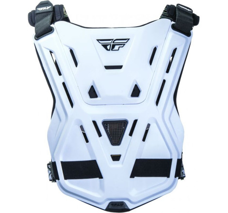 Plastron FLY RACING Revel Roost Race CE blanc