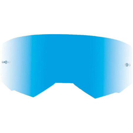 Écran FLY RACING avec picots – Bleu ciel reflet/fumé pour une vision claire et sécurisée