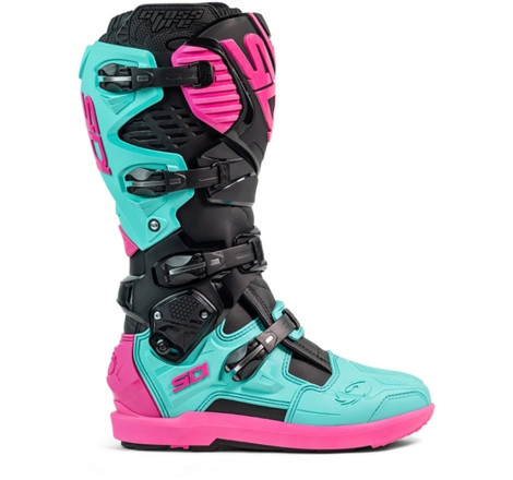 Bottes SIDI Crossfire 3 SRS pointure 41 - noir / Menthe / rose