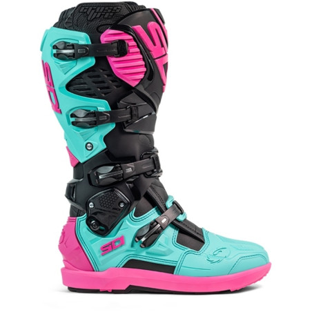 Bottes SIDI Crossfire 3 SRS pointure 41 - noir / Menthe / rose