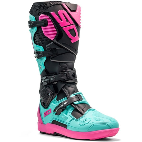 Bottes SIDI Crossfire 3 SRS pointure 41 - noir / Menthe / rose