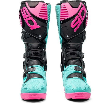 Bottes SIDI Crossfire 3 SRS pointure 41 - noir / Menthe / rose