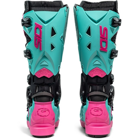 Bottes SIDI Crossfire 3 SRS pointure 41 - noir / Menthe / rose