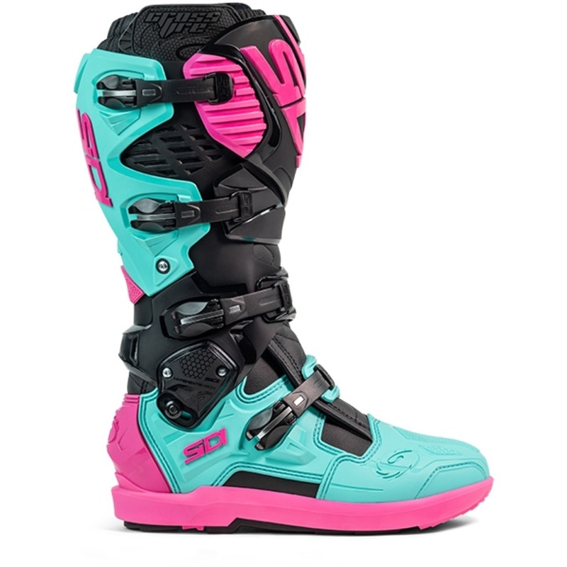 Bottes SIDI Crossfire 3 SRS pointure 40 - noir / Menthe / rose