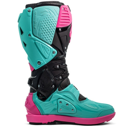 Bottes SIDI Crossfire 3 SRS pointure 40 - noir / Menthe / rose