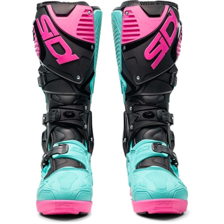 Bottes SIDI Crossfire 3 SRS pointure 47 - noir / Menthe / rose