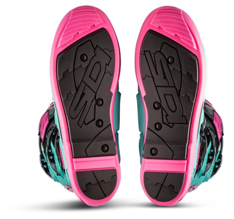 Bottes SIDI Crossfire 3 SRS pointure 47 - noir / Menthe / rose