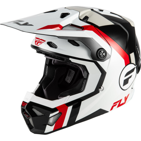 Casque FLY RACING Formula CP Seal – blanc/noir/rouge, Taille L,