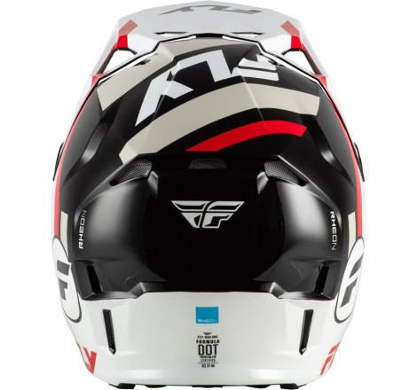 Casque FLY RACING Formula CP Seal – blanc/noir/rouge, Taille M