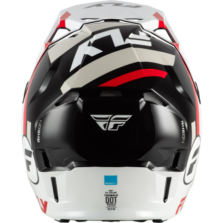 Casque FLY RACING Formula CP Seal – blanc/noir/rouge, Taille M