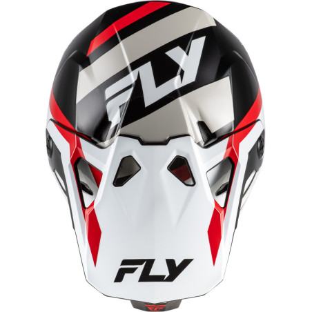Casque FLY RACING Formula CP Seal – blanc/noir/rouge, Taille M