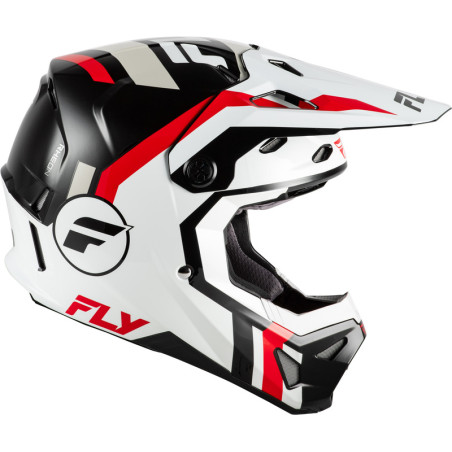 Casque FLY RACING Formula CP Seal – blanc/noir/rouge, Taille M