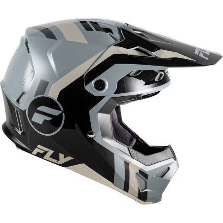 Casque FLY RACING Formula CP Seal – noir/gris, Taille XL