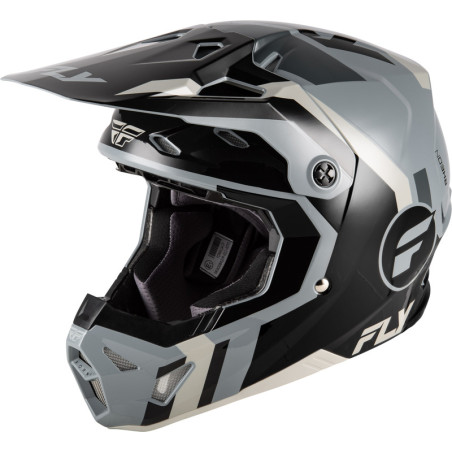 Casque FLY RACING Formula CP Seal – noir/gris, Taille M
