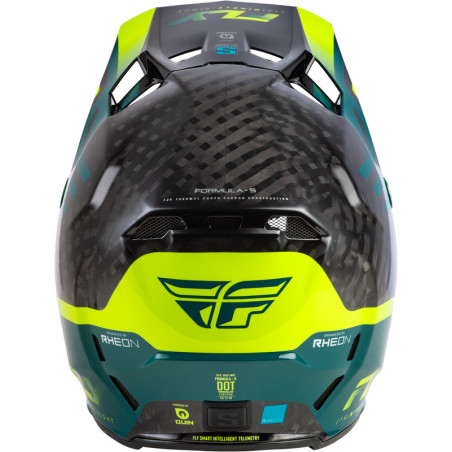 Casque FLY RACING Formula S Carbon Byte – Black Carbon/Teal/Lime, Taille XL