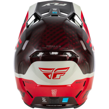 Casque FLY RACING Formula S Carbon Byte – Red Carbon/gris, Taille M