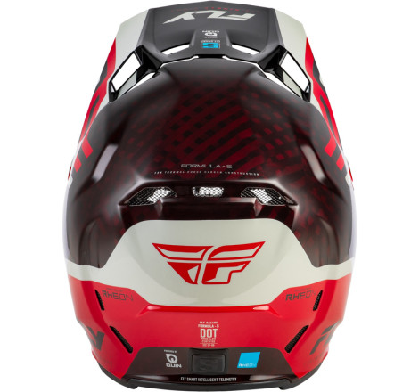 Casque FLY RACING Formula S Carbon Byte – Red Carbon/gris, Taille XL