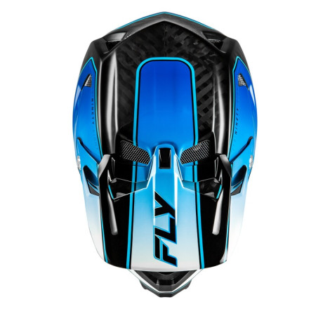 Casque vélo FLY RACING Werx-R Carbon Flow - bleu/blanc