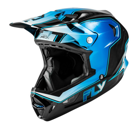 Casque vélo FLY RACING Werx-R Carbon Flow - bleu/blanc
