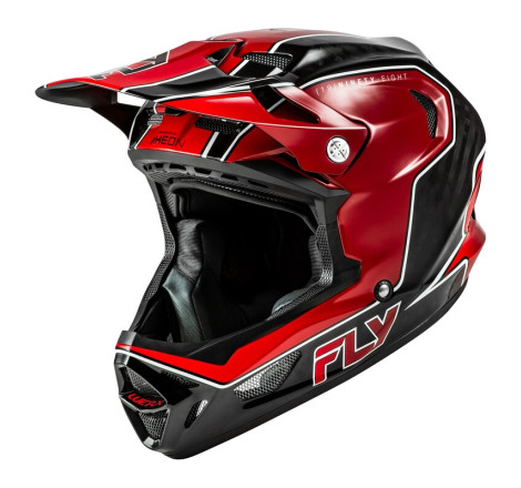 Casque vélo FLY RACING Werx-R Carbon Flow - rouge/noir
