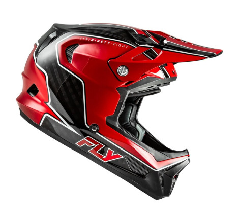 Casque vélo FLY RACING Werx-R Carbon Flow - rouge/noir