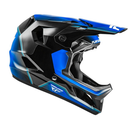 Casque enfant vélo FLY RACING Rayce Repeat - noir/bleu foncé