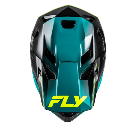 Casque enfant vélo FLY RACING Rayce Repeat - noir/Teal/Hi-Vis