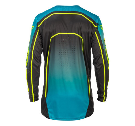 Maillot vélo FLY RACING Rayce - Teal/noir/Lime