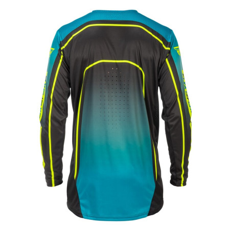 Maillot vélo FLY RACING Rayce - Teal/noir/Lime