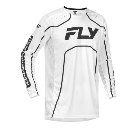Maillot vélo FLY RACING Rayce - blanc/noir