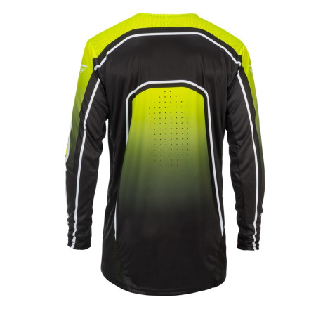 Maillot vélo FLY RACING Rayce - Lime/noir/blanc