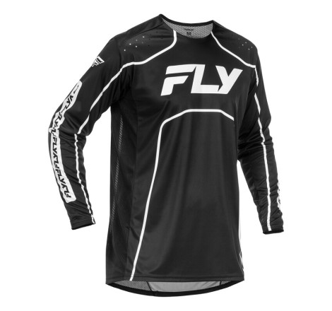 Maillot vélo FLY RACING Rayce - noir/blanc