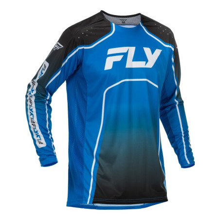 Maillot vélo enfant FLY RACING Rayce - bleu/noir/blanc