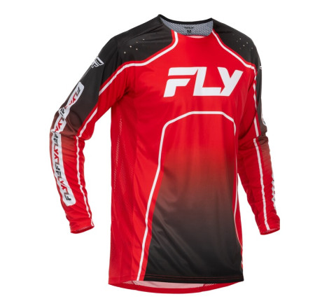 Maillot vélo enfant FLY RACING Rayce - rouge/noir/blanc