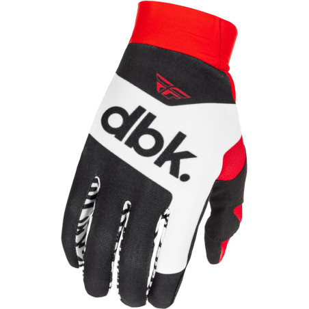 Gants FLY RACING Pro Lite DBK Taille XL - noir/blanc/rouge