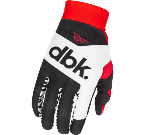 Gants FLY RACING Pro Lite DBK Taille XXL - noir/blanc/rouge