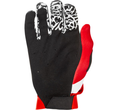 Gants FLY RACING Pro Lite DBK Taille S - noir/blanc/rouge